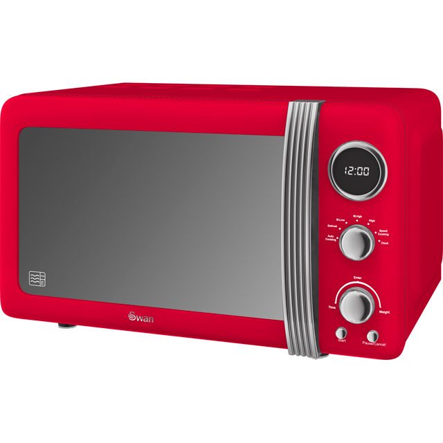 Sm22030rn Rd Swan Microwave 20l Red Ao Swan Retro Sm22030rn 20 Litre Microwave Red