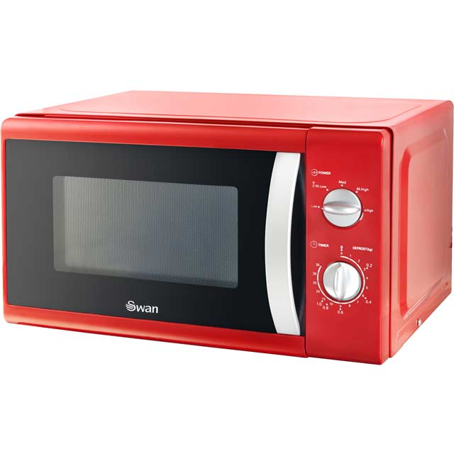 Red Microwaves With Standard Microwave Oven Functions Ao Swan Sm40010redn 20 Litre Microwave Red