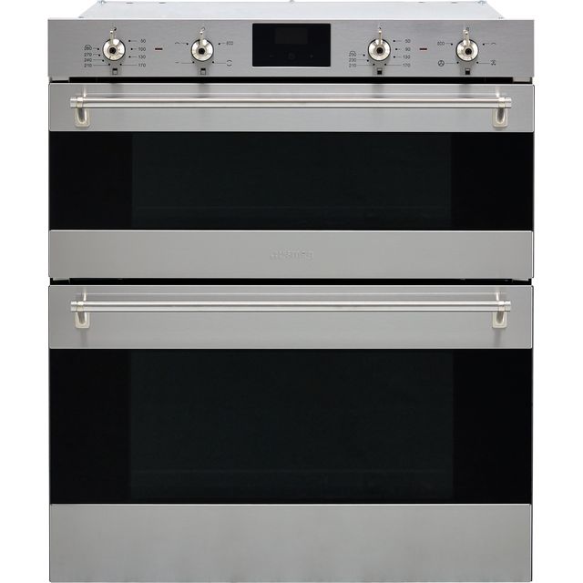 Smeg Classic DUSF6300X Built Under Electric Double Oven - Stainless Steel - A/B Rated