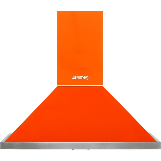 Smeg Portofino KPF9OR 90cm Chimney Cooker Hood - Orange