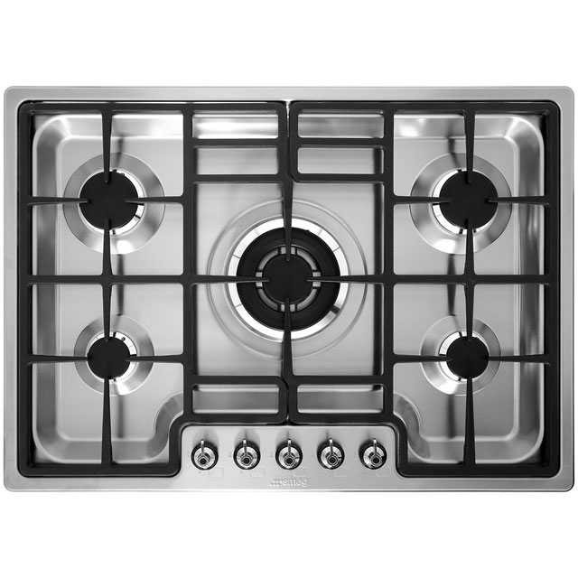 Smeg PGF75-4 Built In Gas Hob - Stainless Steel - PGF75-4_SS - 3