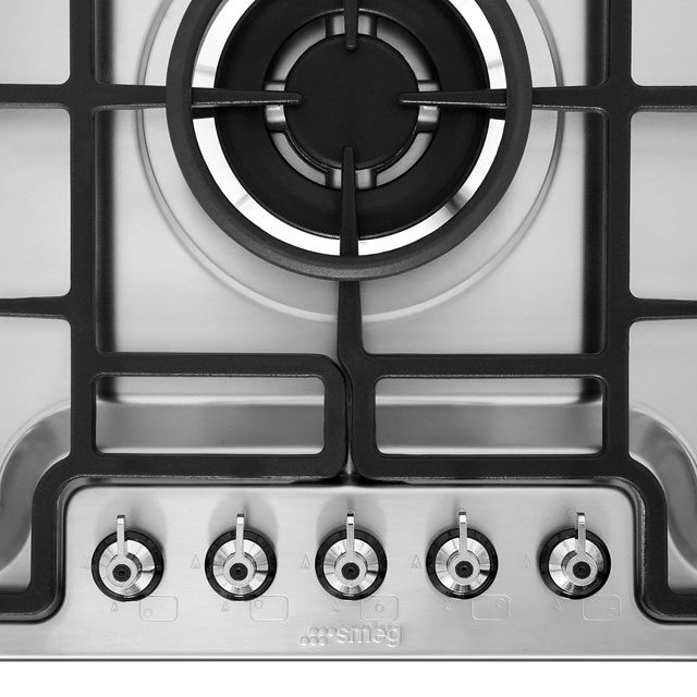 Smeg PGF75-4 Built In Gas Hob - Stainless Steel - PGF75-4_SS - 4
