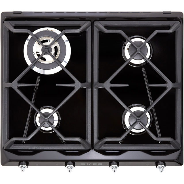 Smeg Victoria SR964NGH Built In Gas Hob - Black - SR964NGH_BK - 1