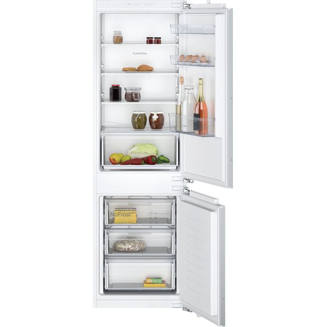 NEFF N30 KI7861FF0G Integrated 60/40 Frost Free Fridge Freezer with Fixed Door Fixing Kit - White - F Rated