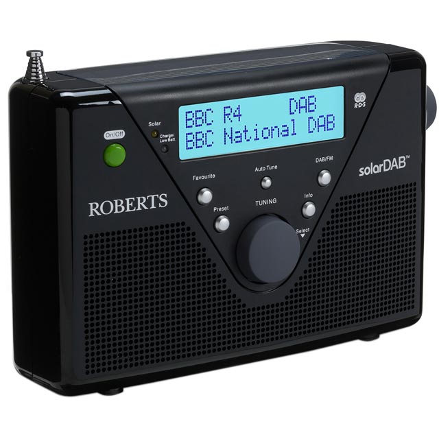 Roberts Radio SolarDAB2w Solar Portable DAB Digital Radio with FM / AM ...