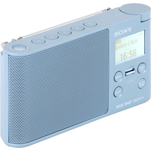 Sony XDRS41DL.CEK DAB / DAB+ Digital Radio with FM Tuner - Blue - XDRS41DL.CEK - 1