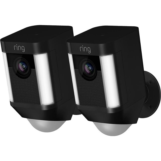Ring Spotlight Cam Battery (Twin Pack) - Full HD 1080p - Black