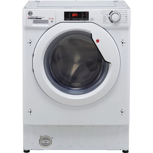 Hoover HBD485D1E/1 Built In 8Kg / 5Kg Washer Dryer - White - HBD485D1E/1_WH - 1
