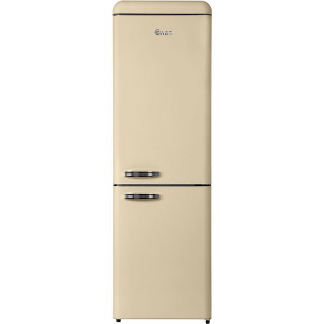 Swan SR11020FCN Free Standing Fridge Freezer Frost Free in Cream Fridge ...