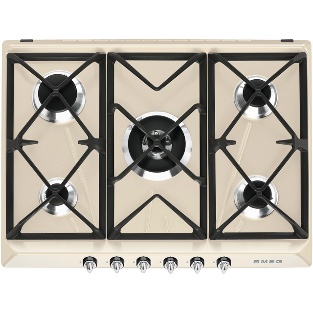 Smeg Victoria SR975PGH 68cm Gas Hob - Cream