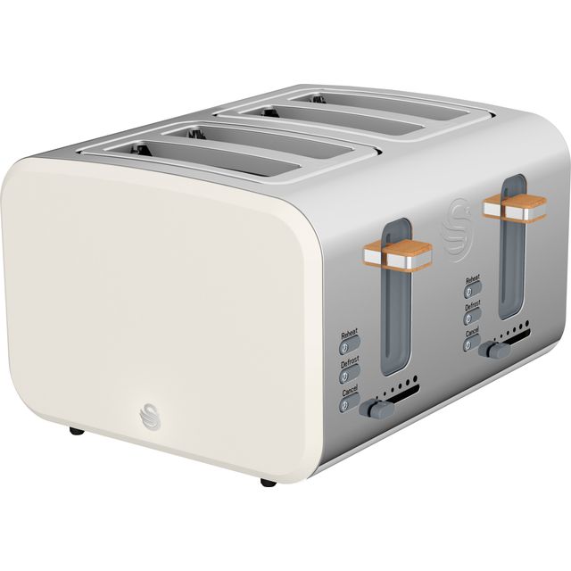 Swan Nordic ST14620WHTN 4 Slice Toaster - White