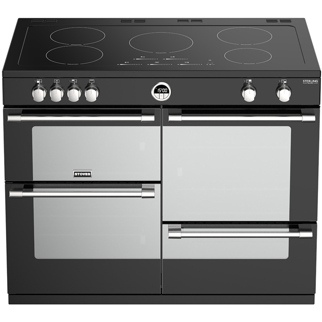 Stoves Sterling Deluxe S1000EI 100cm Electric Range Cooker - Black - Sterling Deluxe S1000EI_BK - 2