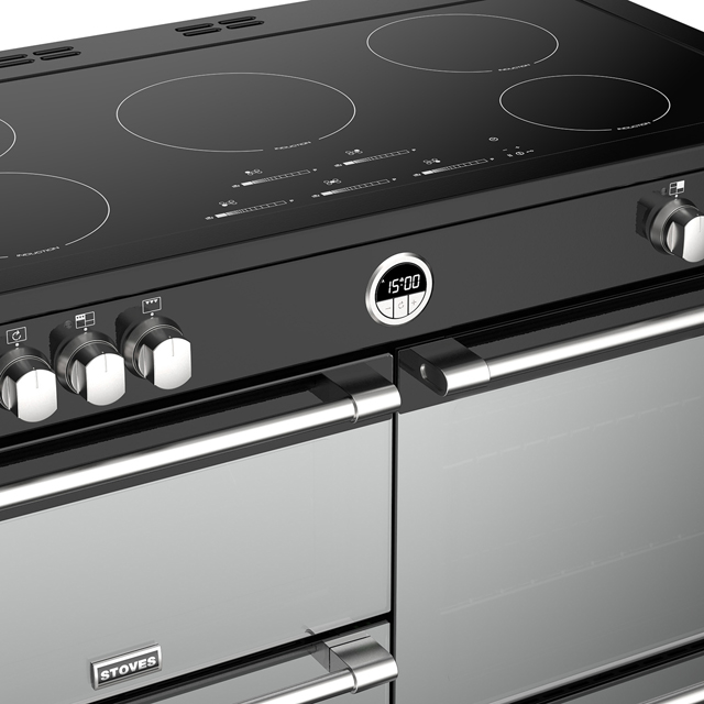 Stoves Sterling Deluxe S1000EI 100cm Electric Range Cooker - Stainless Steel - Sterling Deluxe S1000EI_SS - 3