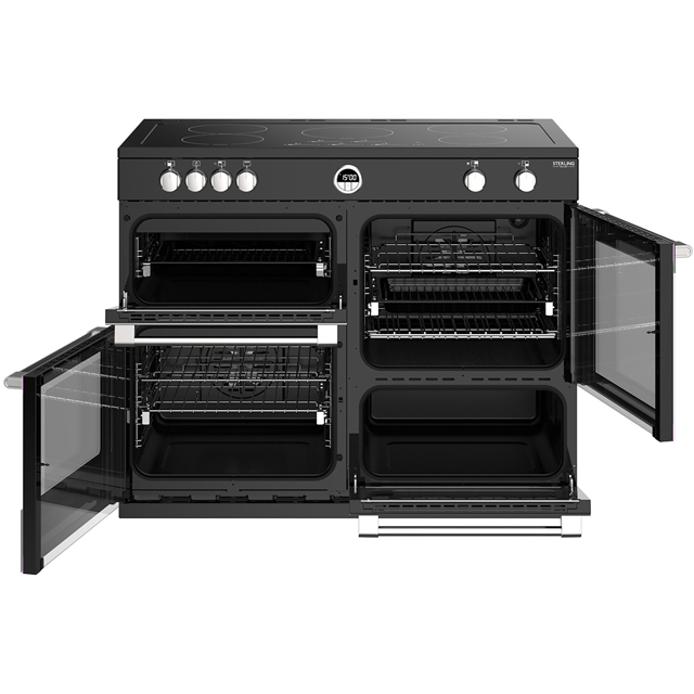 Stoves Sterling Deluxe S1000EI 100cm Electric Range Cooker - Black - Sterling Deluxe S1000EI_BK - 5