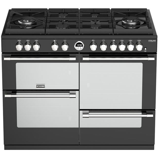 Stoves Sterling Deluxe S1100GTG 110cm Dual Fuel Range Cooker - Stainless Steel - Sterling Deluxe S1100GTG_SS - 2