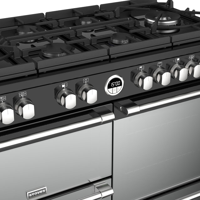 Stoves Sterling Deluxe S1100GTG 110cm Dual Fuel Range Cooker - Stainless Steel - Sterling Deluxe S1100GTG_SS - 5