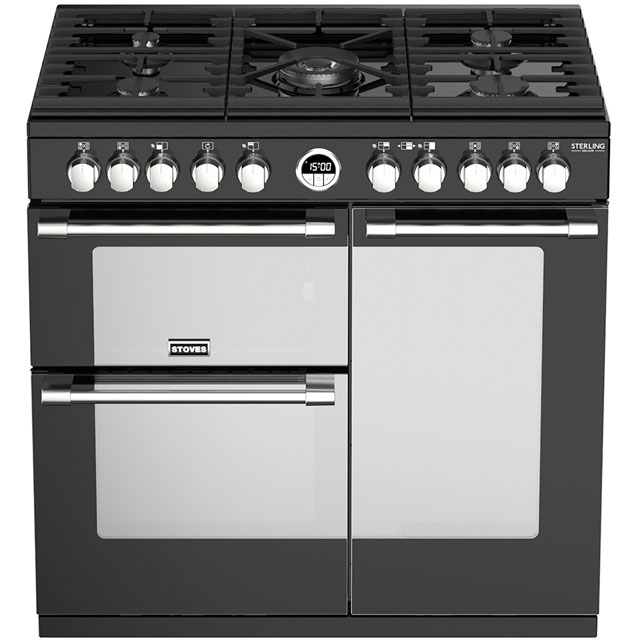 Stoves Sterling Deluxe S900DF 90cm Dual Fuel Range Cooker - Stainless Steel - Sterling Deluxe S900DF_SS - 2