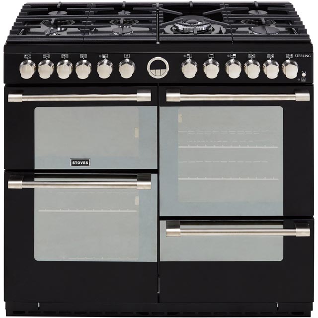 Stoves Sterling S1000DF 100cm Dual Fuel Range Cooker - Stainless Steel - Sterling S1000DF_SS - 5