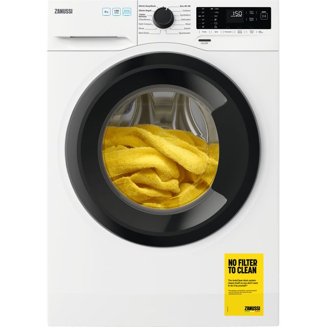 Zanussi ZWF842D1DG 8Kg Washing Machine - White - ZWF842D1DG_WH - 1