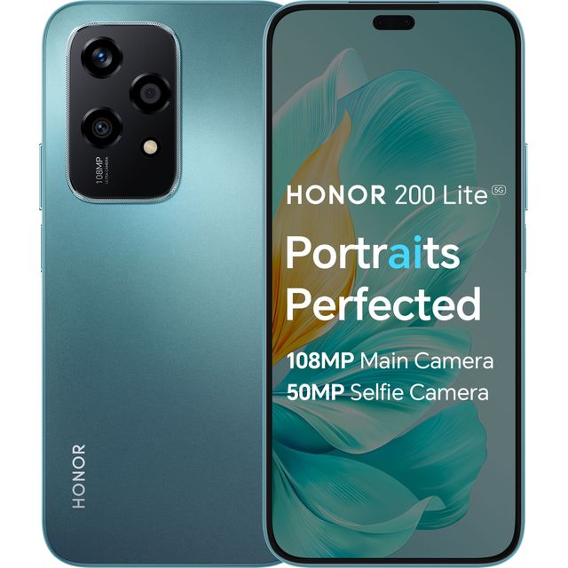 Honor 200 Lite 5G 256GB Smartphone in Cyan