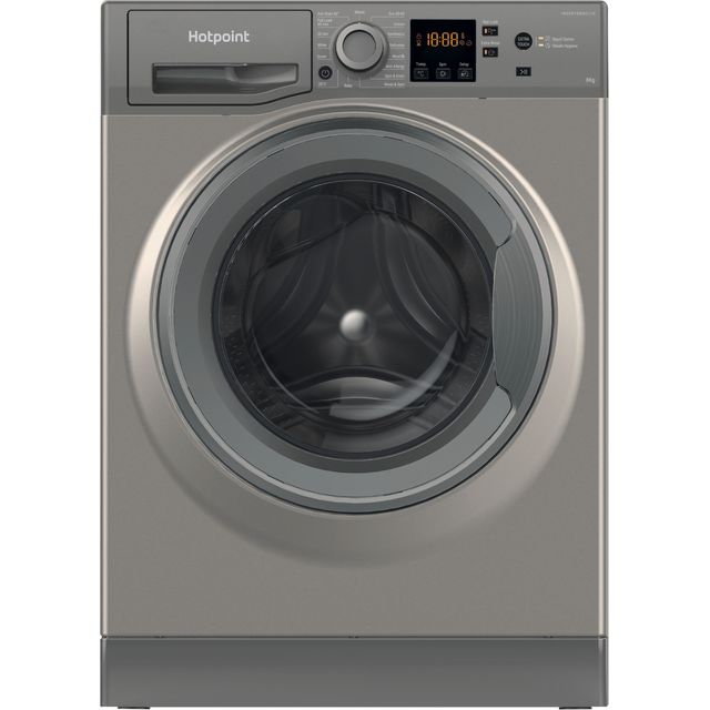 Hotpoint NSWM845CGGUKN 8Kg Washing Machine with 1400 rpm - Graphite - B Rated
