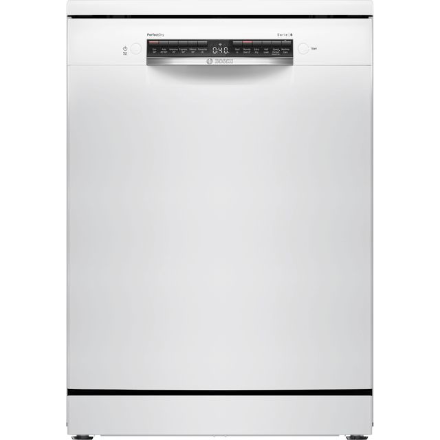 Bosch Series 6 SMS6ZCW00G Standard Dishwasher - White - SMS6ZCW00G_WH - 1