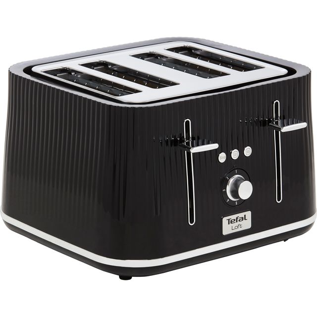 Tefal Loft TT760840 4 Slice Toaster - Black