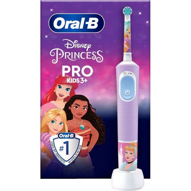 Oral B Vitality PRO Kids Princess Electric Toothbrush - Purple