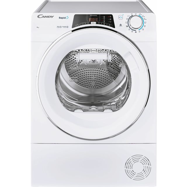 Candy Rapid ROE H9A3TCE-80/N Wifi Connected 9Kg Heat Pump Tumble Dryer - White - A+++ Rated