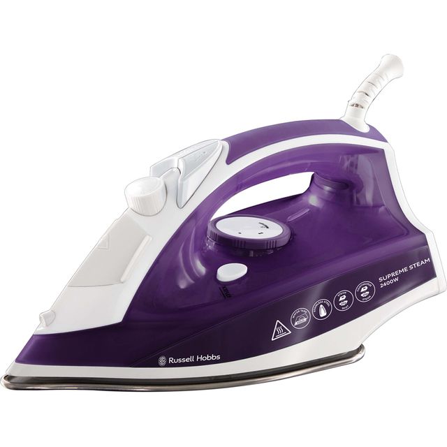 Russell Hobbs Supreme Steam 23060 2400 Watt Iron -Purple / White