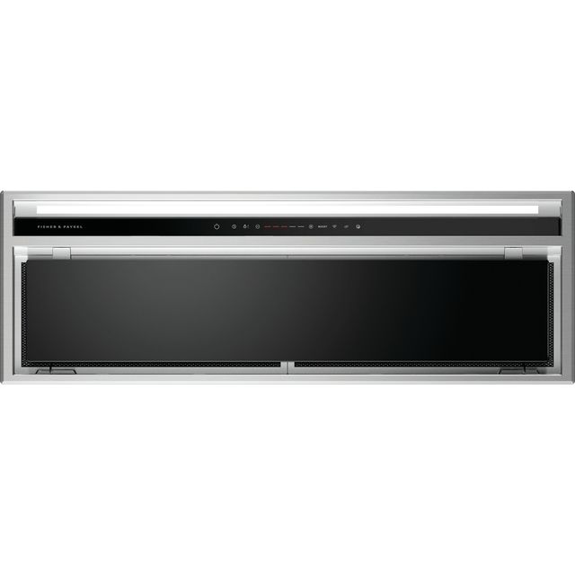 Fisher & Paykel Series 7 Contemporary HP90IHCB4 83 cm Canopy Cooker Hood - Stainless Steel / Black