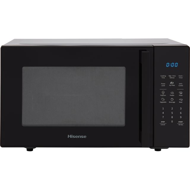 Hisense H28MOBS8HGUK 28 Litre Microwave With Grill - Black - H28MOBS8HGUK_BK - 1