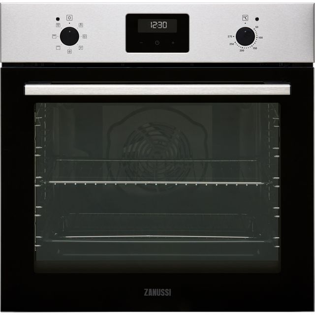 Zanussi ZOHNX3X1 Built In Electric Single Oven - Stainless Steel - ZOHNX3X1_SS - 1