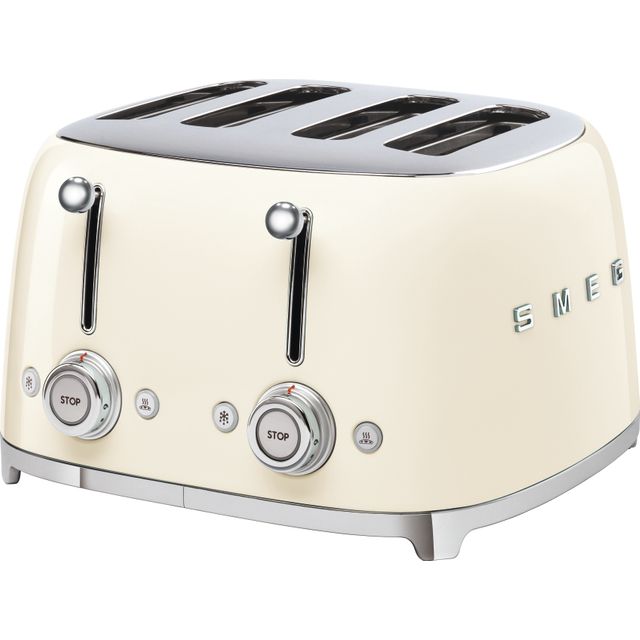 Smeg 50's Retro TSF03CRUK 4 Slice Toaster - Cream