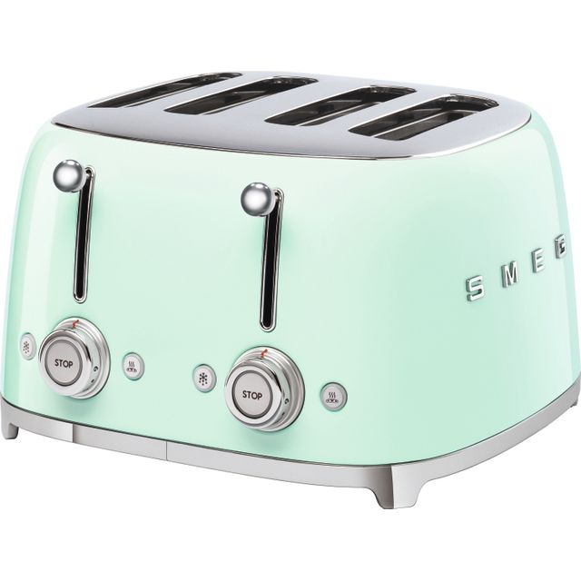 Smeg 50's Retro TSF03PGUK 4 Slice Toaster - Pastel Green