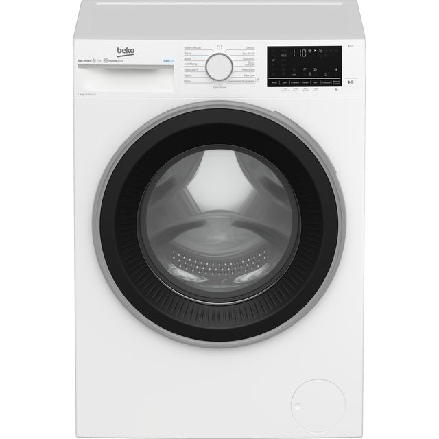 Beko IronFast RecycledTub B3W5941IW 9kg Washing Machine with 1400 rpm - White - A Rated