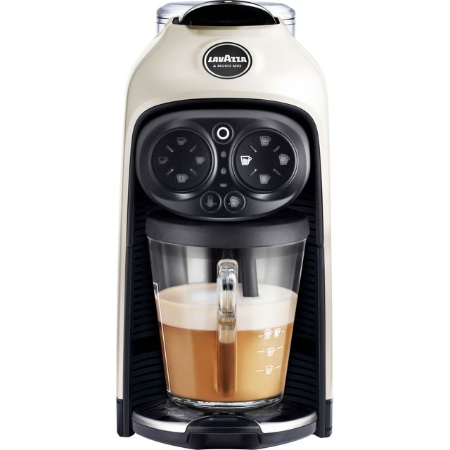 Lavazza A Modo Mio Desa 18000393 Pod Coffee Machine with Milk Frother - White