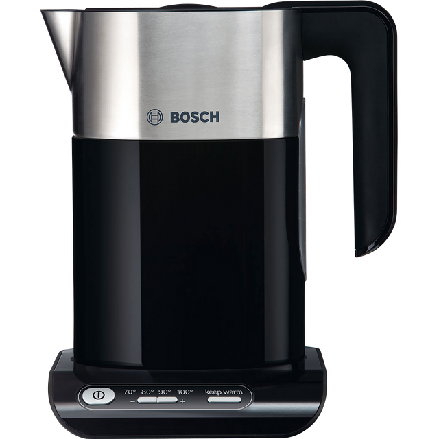 Bosch Styline TWK8633GB Kettle with Temperature Selector - Black / Stainless Steel