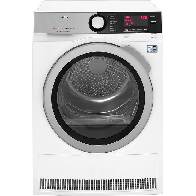 AEG AbsoluteCare Technology T8DEC946R 9Kg Heat Pump Tumble Dryer - White - A++ Rated