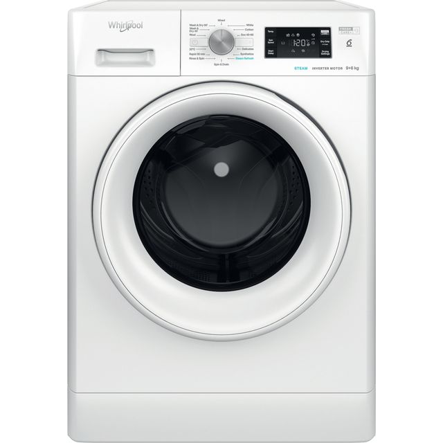 Whirlpool FreshCare+ FFWDB964369WVUK 9Kg / 6Kg Washer Dryer - White - D Rated