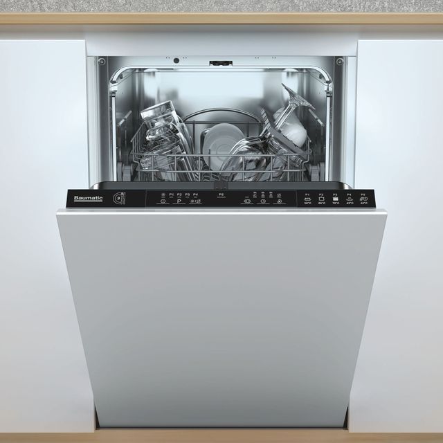 Baumatic BDIH1L952 Fully Integrated Slimline Dishwasher - Black - BDIH1L952_BK - 1