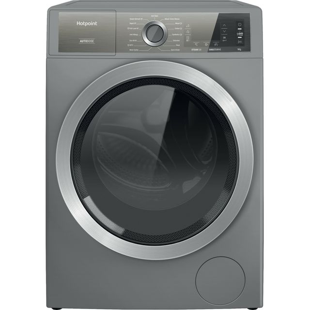 Hotpoint GentlePower H899ADSGPOWERUK 9Kg Washing Machine - Silver - H899ADSGPOWERUK_SI - 1