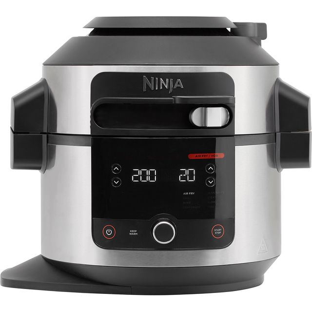 Ninja Foodi 11-in-1 SmartLid OL550UK 6 Litre Multi Cooker With Air Fryer Function - Stainless Steel / Black