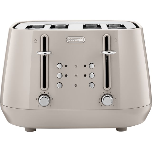 De'Longhi Eclettica CTY4003.BG 4 Slice Toaster - Beige