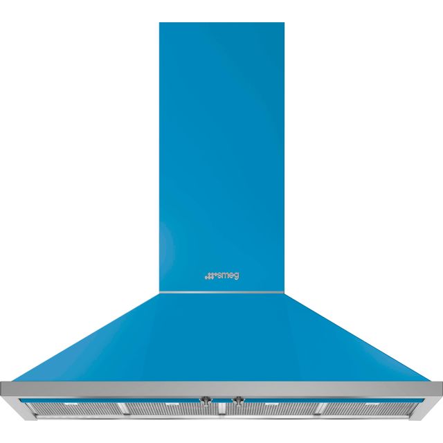 Smeg Portofino KPF12T 120 cm Chimney Cooker Hood - Turquoise - KPF12T_TQ - 1