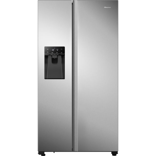 Hisense RS694N4TZE Non-Plumbed Frost Free American Fridge Freezer - Stainless Steel - E Rated