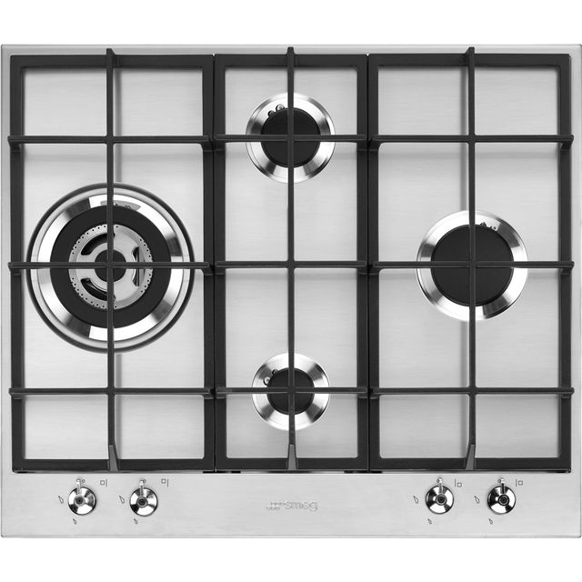 Smeg Classic PX364L Built In Gas Hob - Stainless Steel - PX364L_SS - 1