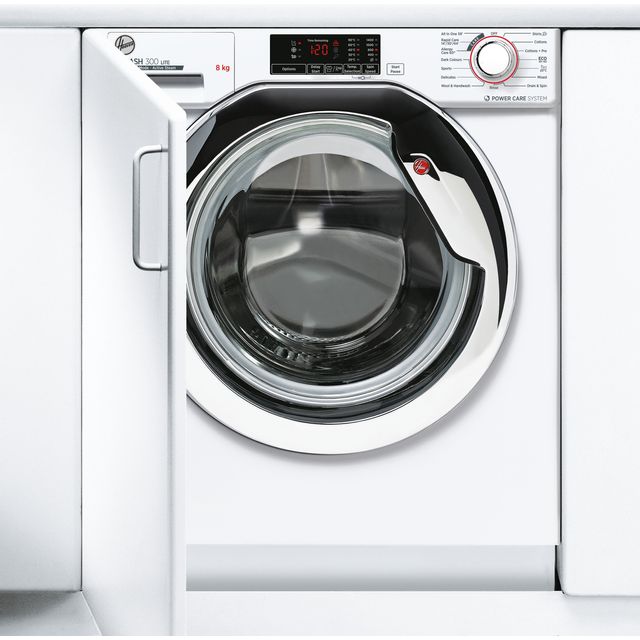 Hoover Integrated 8Kg Washing Machine - White - C Rated