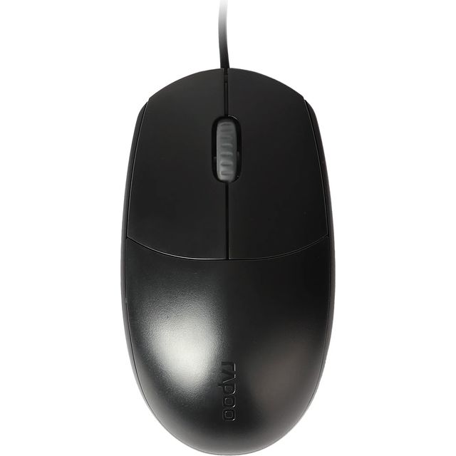 Rapoo N100 Wired Optical Mouse - Black 