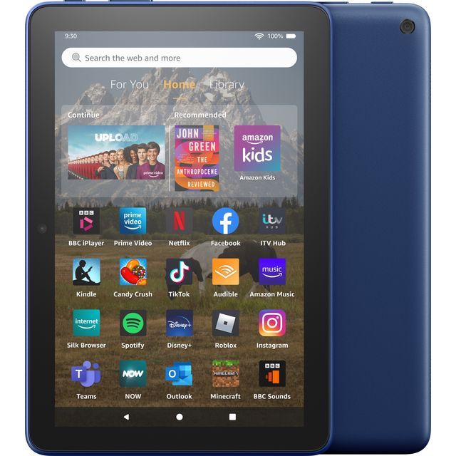 Amazon Fire HD 8 With Ads 8" 32GB Tablet [2022] - Denim 